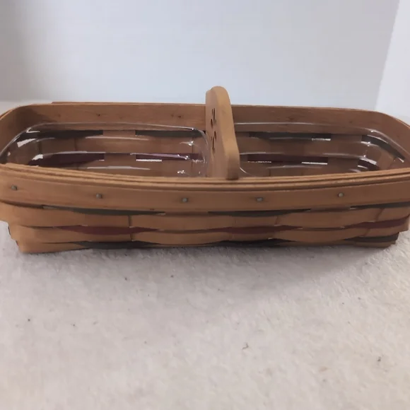 Longaberger 1994 Woven Traditions Bread Basket, Protectors, and Divider! - Picture 2 of 9